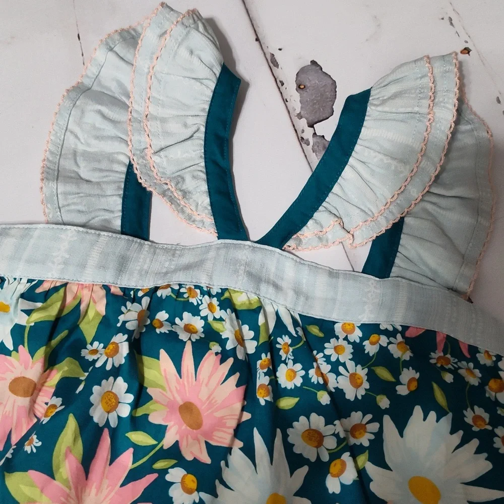 Matilda Jane Dream chasers Happy Florals Tunic Size 10 - Picture 2 of 6